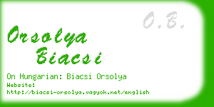 orsolya biacsi business card